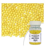 Perlen mini gelb 40g - 4 mm