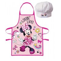 Children&#39;s apron Minnie Lovin life + cap