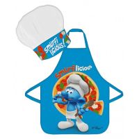 Children&#39;s apron Smurf + cap
