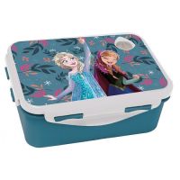Box na desiatu Frozen Anna a Elza tmavá modrá