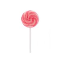Embossment - lollipop circle white-pink