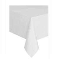 White foil tablecloth 137x274 cm