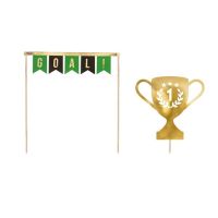 Embossment - GOAL garland and golden cup