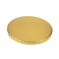 Podložka pod tortu extra hrubá zlatá 25 cm  s ozdobným okrajom