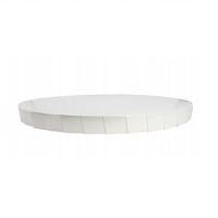 Cake mat extra thick white 35 cm with decorative border