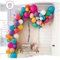 Girlanda balonów kolorowych 65 szt