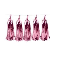 Garland tassels pink 33 cm