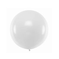 Balón biely guľa XXL