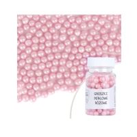 Koraliki z różową perłą 50 g