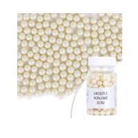 Cream pearl beads 6mm 50 g