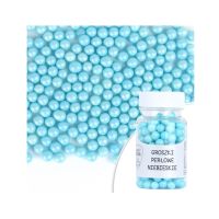 Blue pearl beads 50 g