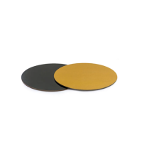 Pad doppelseitig gold-schwarz glatter Rand 30 cm