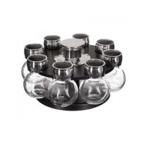 Rotating stand and 8 spice jars