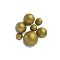 Gold chocolate balls mix sizes 7 pcs