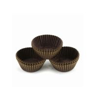 Brown-gold paper cups 40 mm 100 pcs