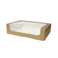 Box for desserts with window 31 x 22 x 8 cm