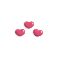 Decoration pink chocolate hearts 20 pcs