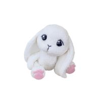 White bunny with pink paws