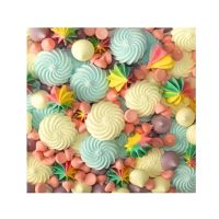 Colored meringues mix of shapes 70 g
