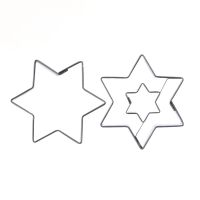 Star cutter 2 pcs stainless steel