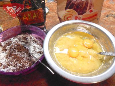 Gluten-free chocolate-banana muffins