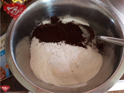 Kuchen mit Mascarpone-Schokoladenfüllung