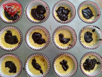 Bezlepkové brownies muffiny