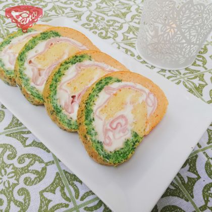 Gluten-free colorful salty roll