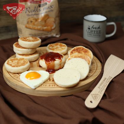 Gluten-free English muffins from the pan