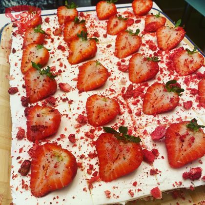 Gluten-free strawberry mascarpone slices