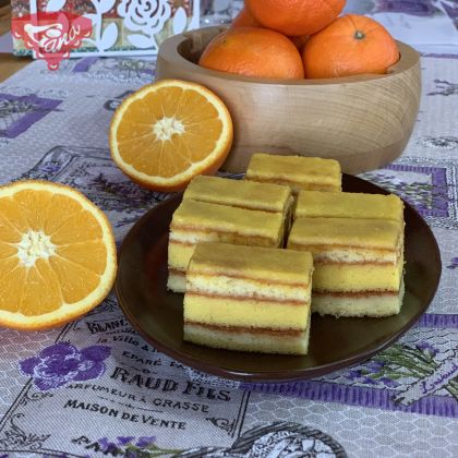 Orange vitamin dessert with LianaVit