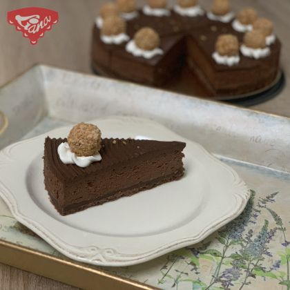 Chocolate-nut cheesecake