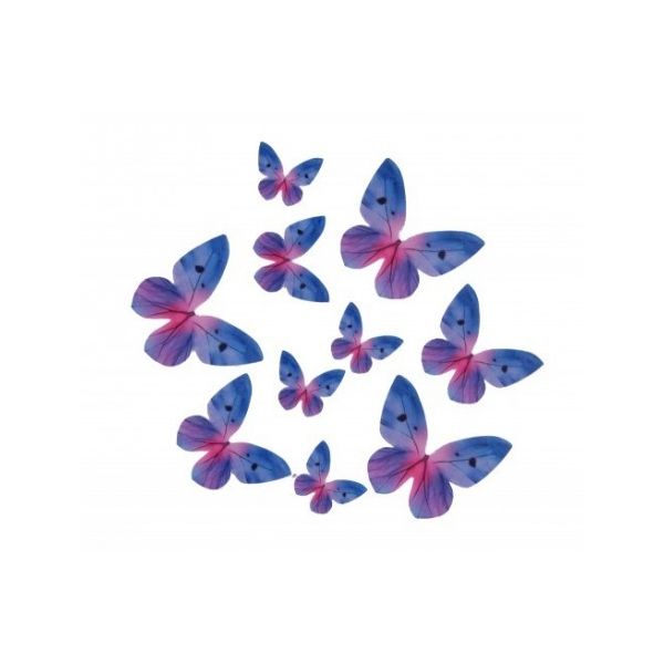 Oblátkový motýľ modrý