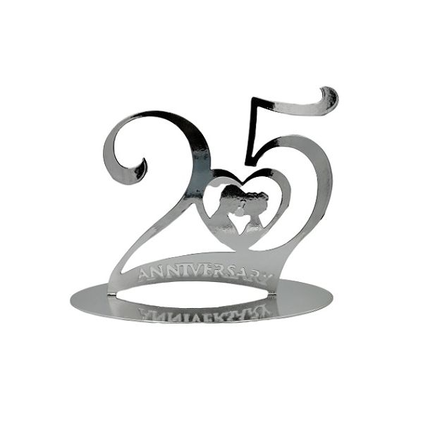 25. výročie strieborná