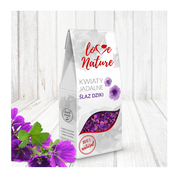 Edible dried flowers - mallow 15 g