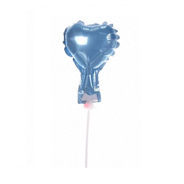 Tłoczenie - balon w kształcie serca w kolorze niebieskim