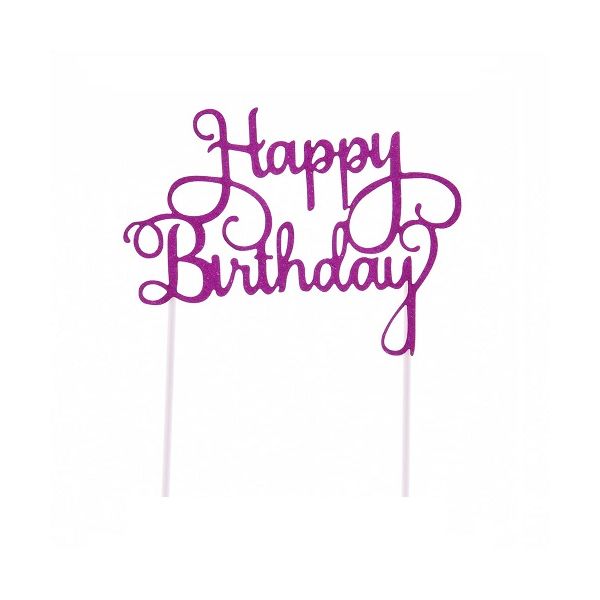Stamp - Happy Birthday, pink