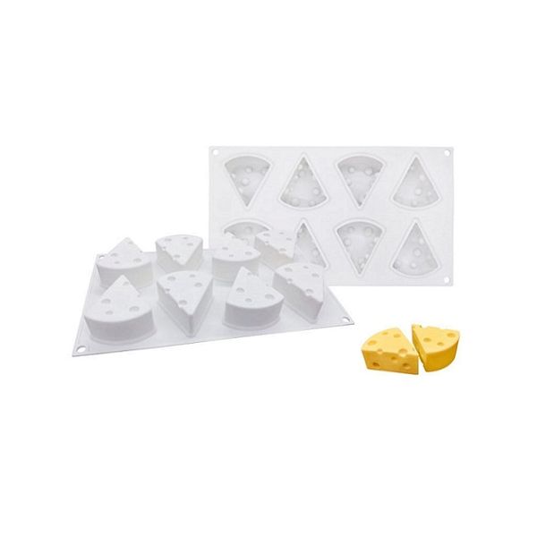 Szilikon sajt háromszögeket formázunk