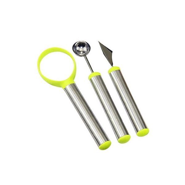 Stainless steel fruit carving set 3 pcs
