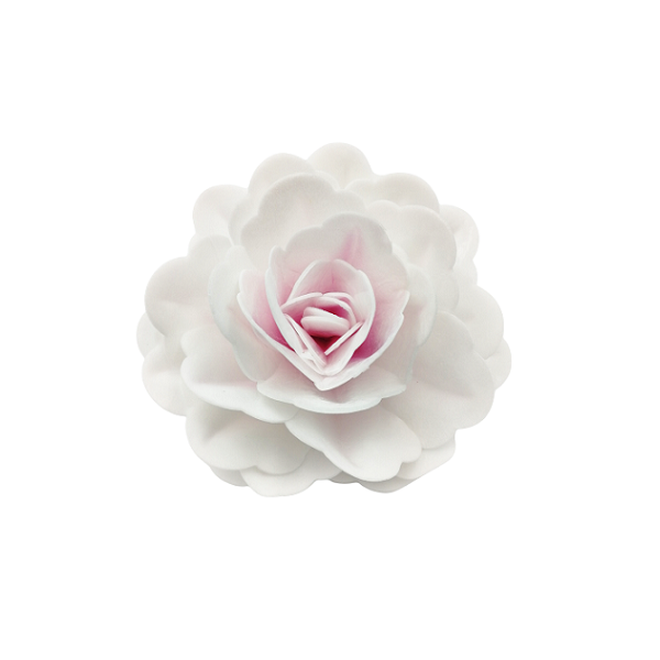 Oblátková ruža čínska maxi ružová - 12,5 cm