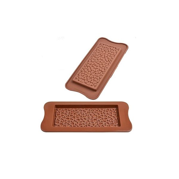 Chocolate heart silicone tablet form