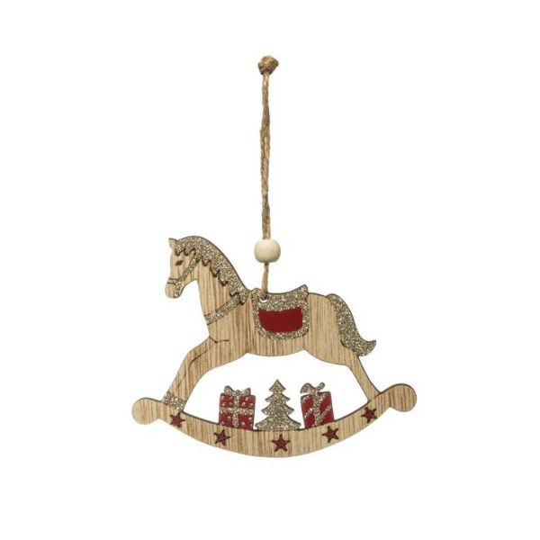Wooden horse - decoration for the tree