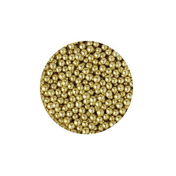 Posyp perličky zlaté 6 mm 60 g