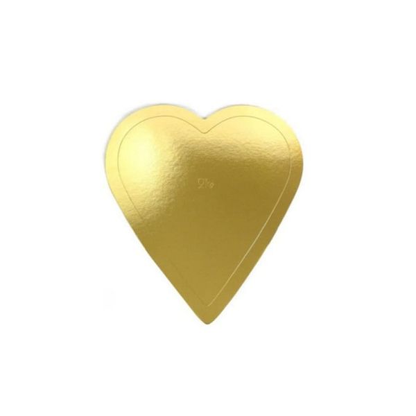 Párna vékony arany szív 20,6 x 18 cm