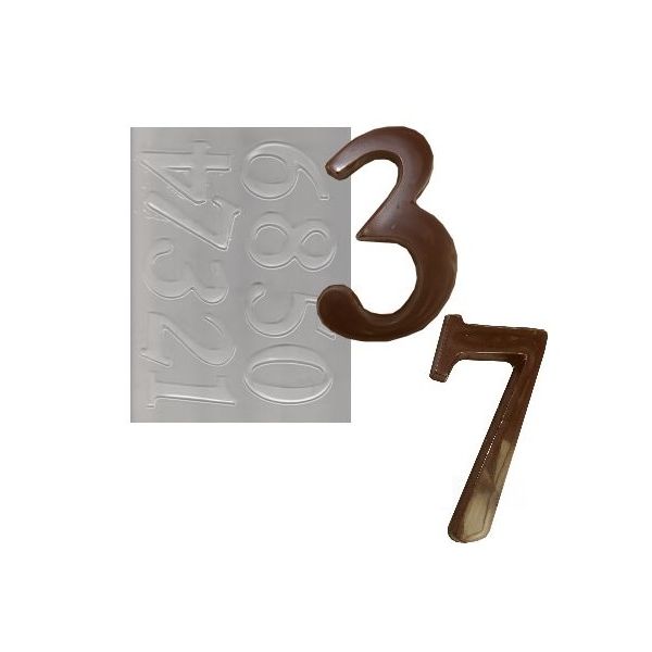 Forma plast číslice 1-9 - 8 cm