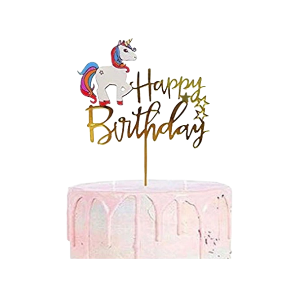Zápich - Happy Birthday s jednorožcom