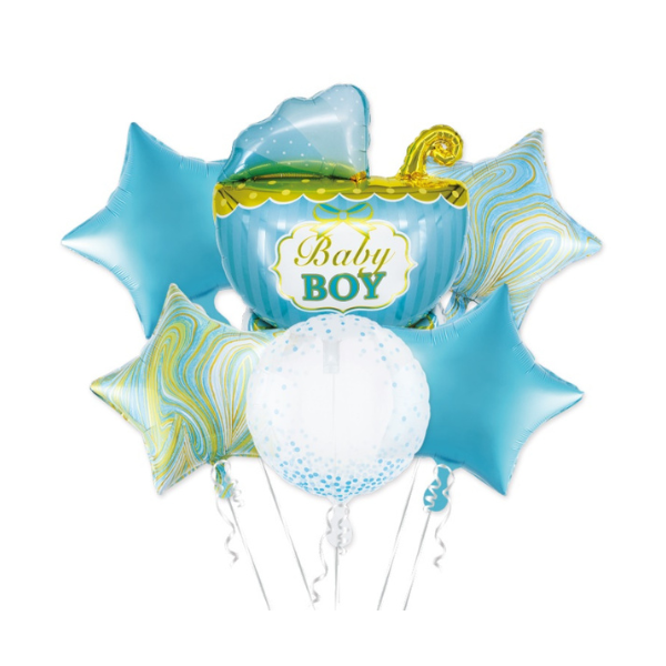 Balóny - modré Baby boy 6 ks