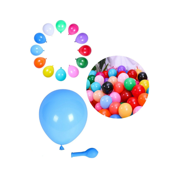 Balony matowe niebieskie 25 cm - 100 szt