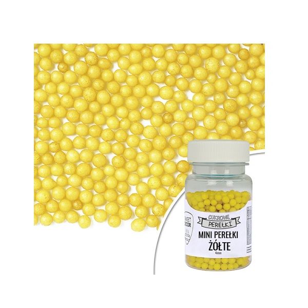 Pearls mini yellow 40g - 4 mm