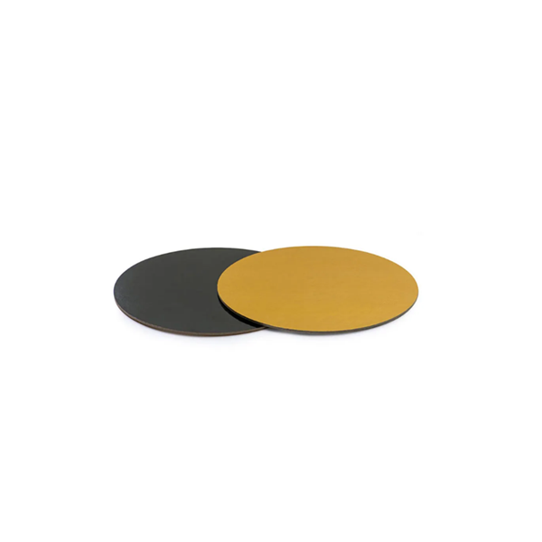 Pad doppelseitig gold-schwarz glatter Rand 34 cm